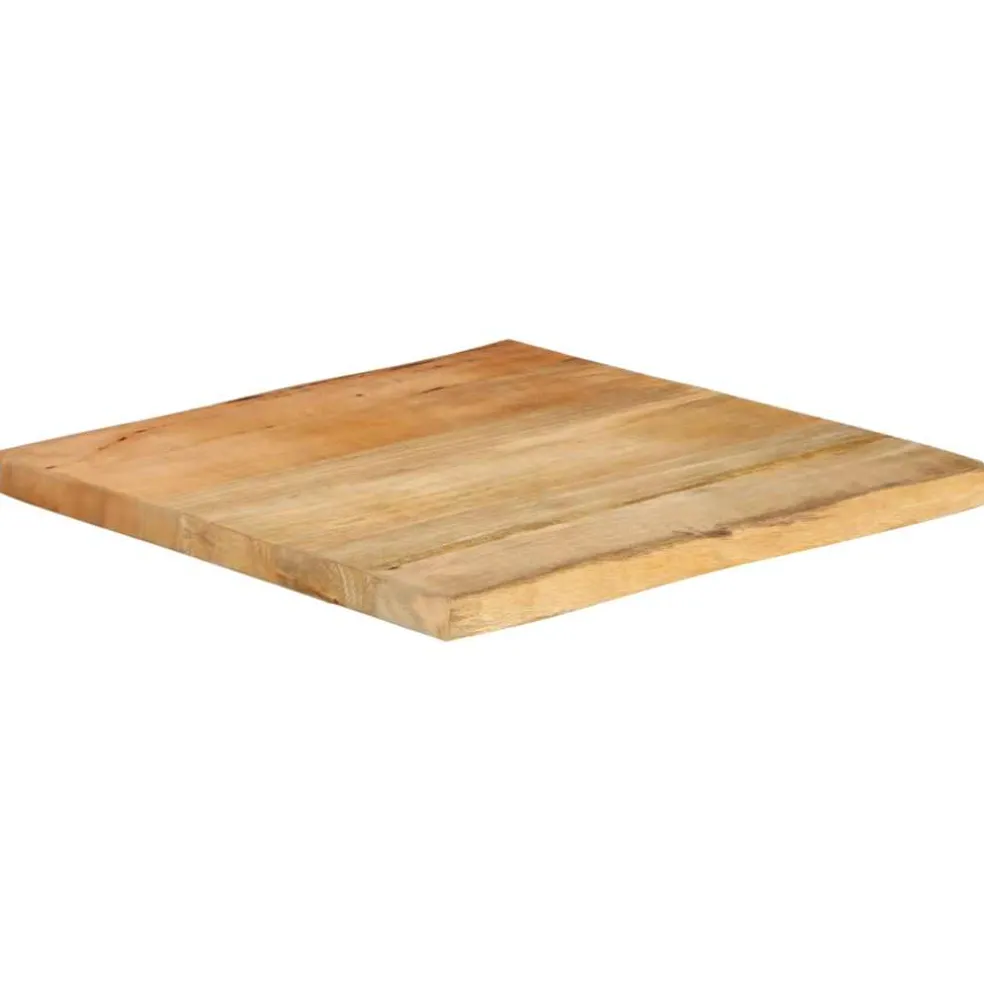 vidaXL Tafelblad met natuurlijke rand 40x40x2,5 cm massief mangohout