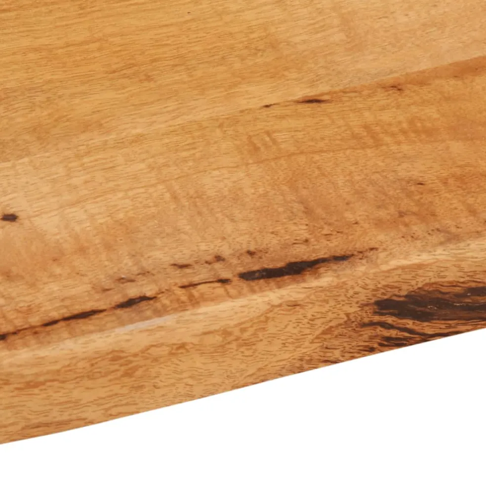 vidaXL Tafelblad met natuurlijke rand 40x40x3,8 cm massief mangohout