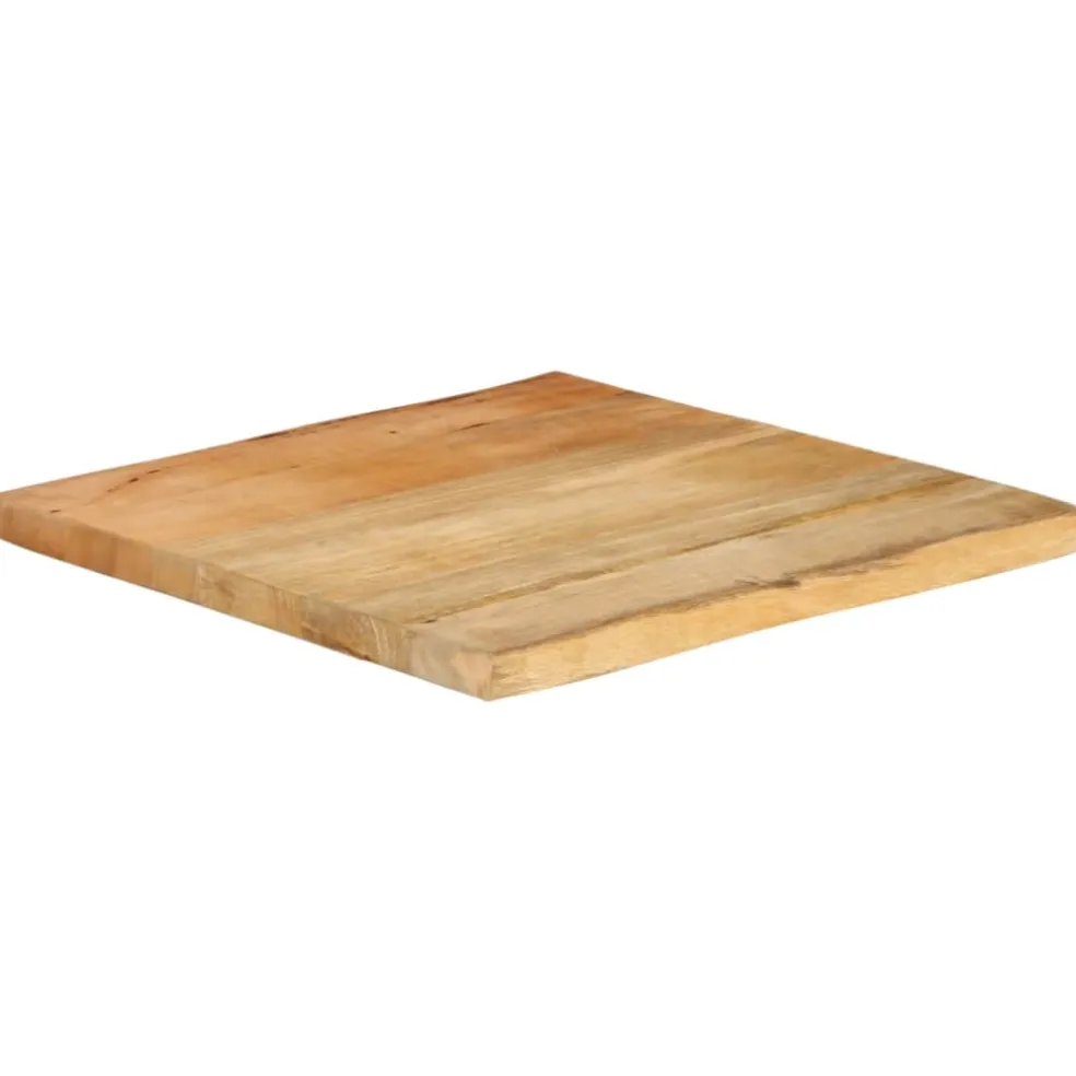 vidaXL Tafelblad met natuurlijke rand 40x40x3,8 cm massief mangohout