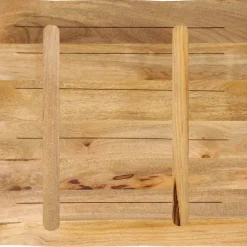 vidaXL Tafelblad met natuurlijke rand 40x40x2,5 cm massief mangohout