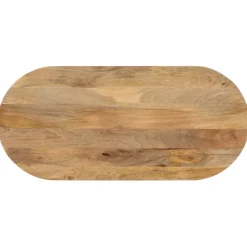 vidaXL Tafelblad ovaal 90x40x3,8 cm massief mangohout