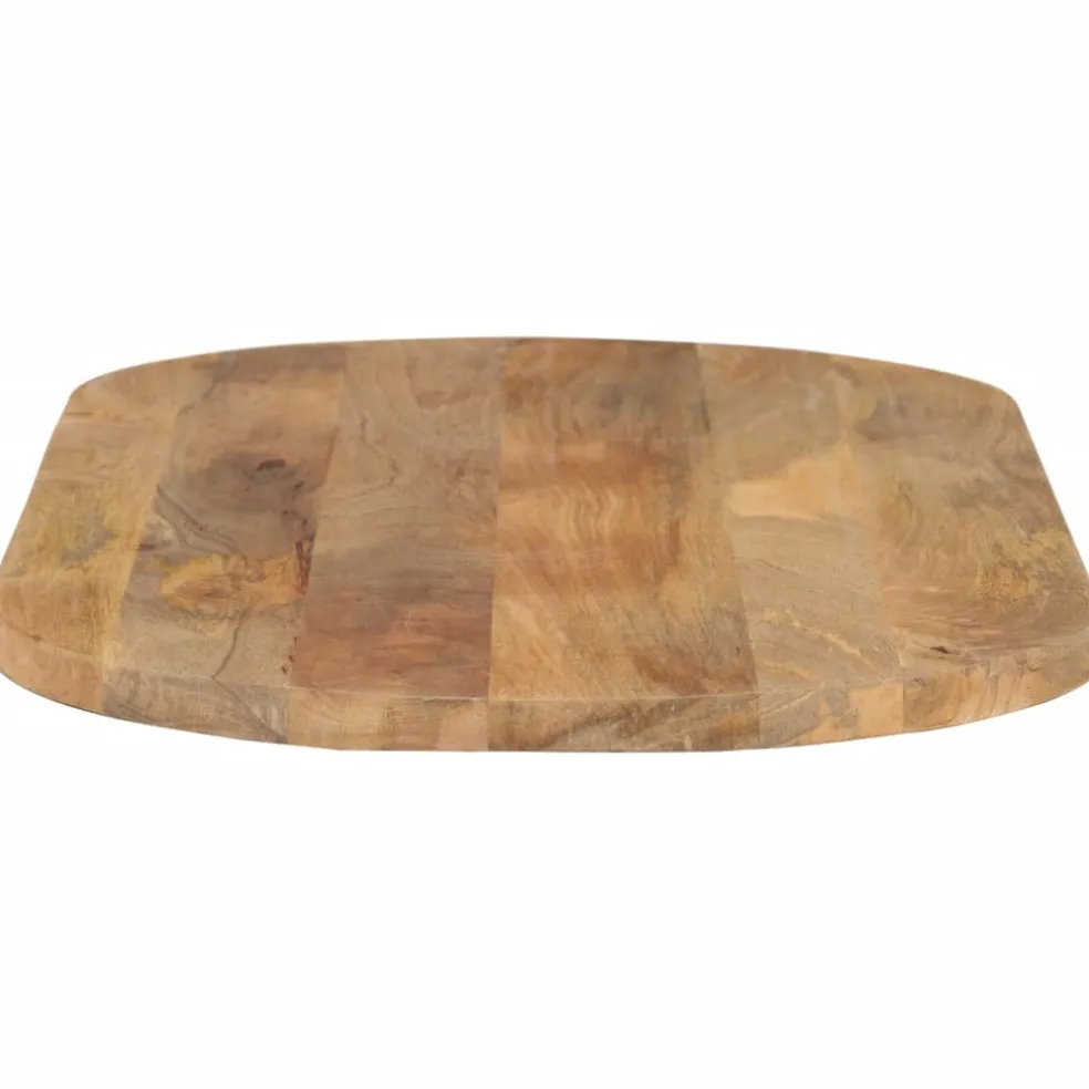 vidaXL Tafelblad ovaal 90x40x3,8 cm massief mangohout