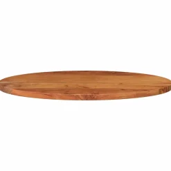 vidaXL Tafelblad ovaal 80x40x2,5 cm massief acaciahout
