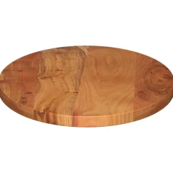 vidaXL Tafelblad ovaal 80x40x2,5 cm massief acaciahout