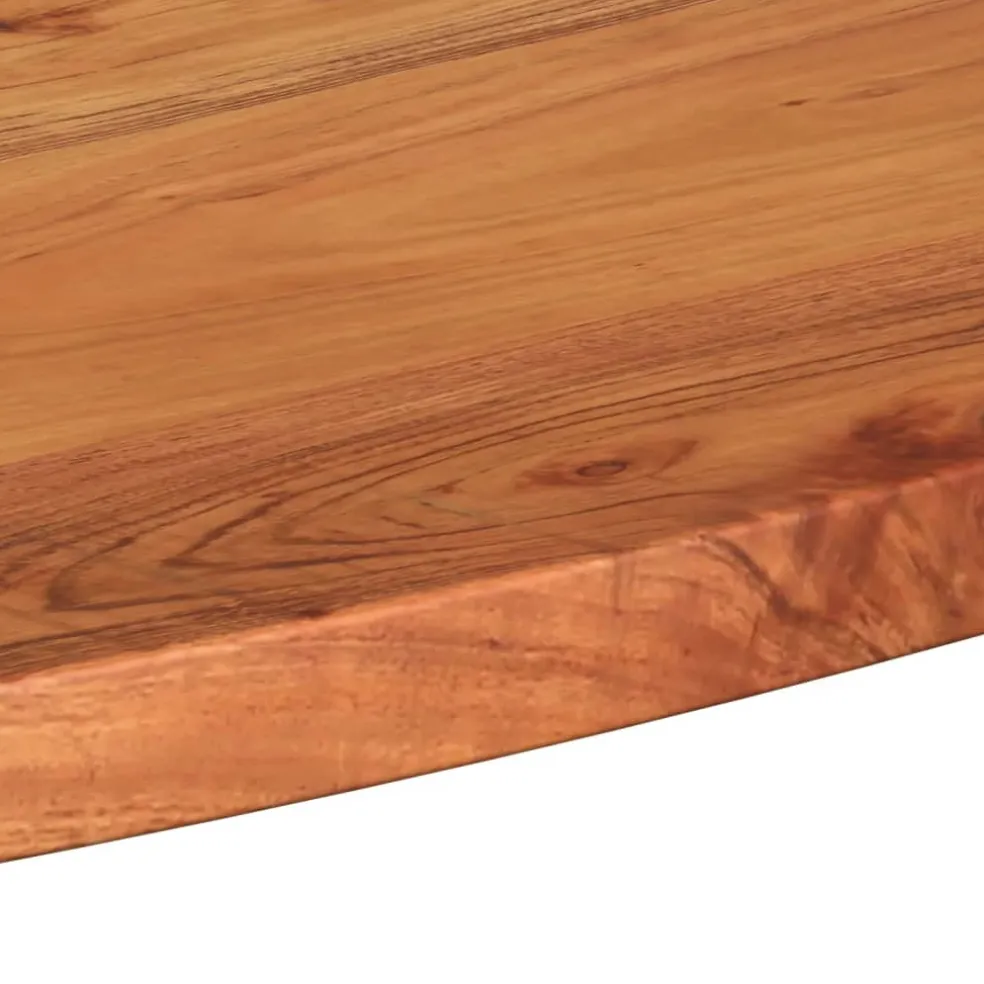 vidaXL Tafelblad ovaal 80x40x2,5 cm massief acaciahout