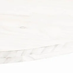 vidaXL Tafelblad ovaal 60x30x2,5 cm massief grenenhout wit