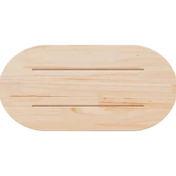 vidaXL Tafelblad ovaal 60x30x2,5 cm massief grenenhout wit