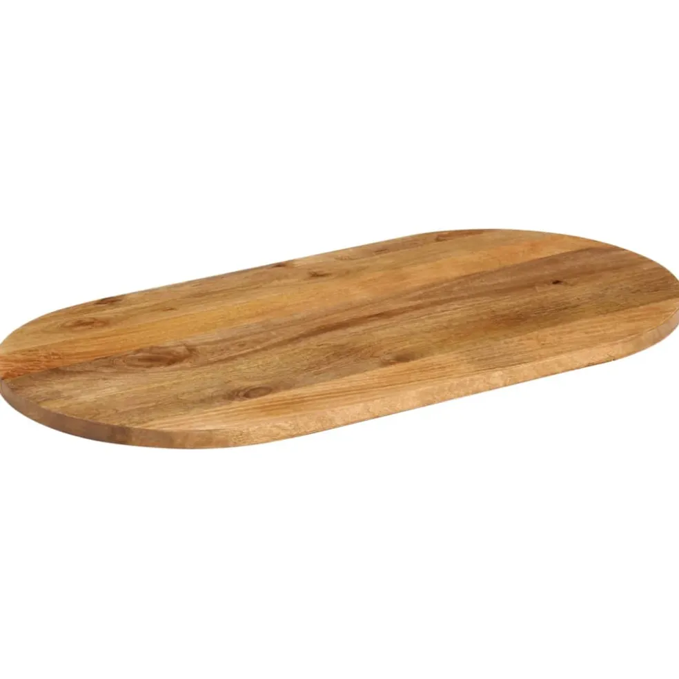 vidaXL Tafelblad ovaal 110x40x2,5 cm massief mangohout