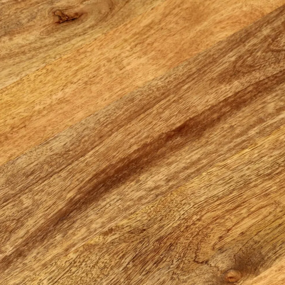 vidaXL Tafelblad ovaal 110x40x2,5 cm massief mangohout