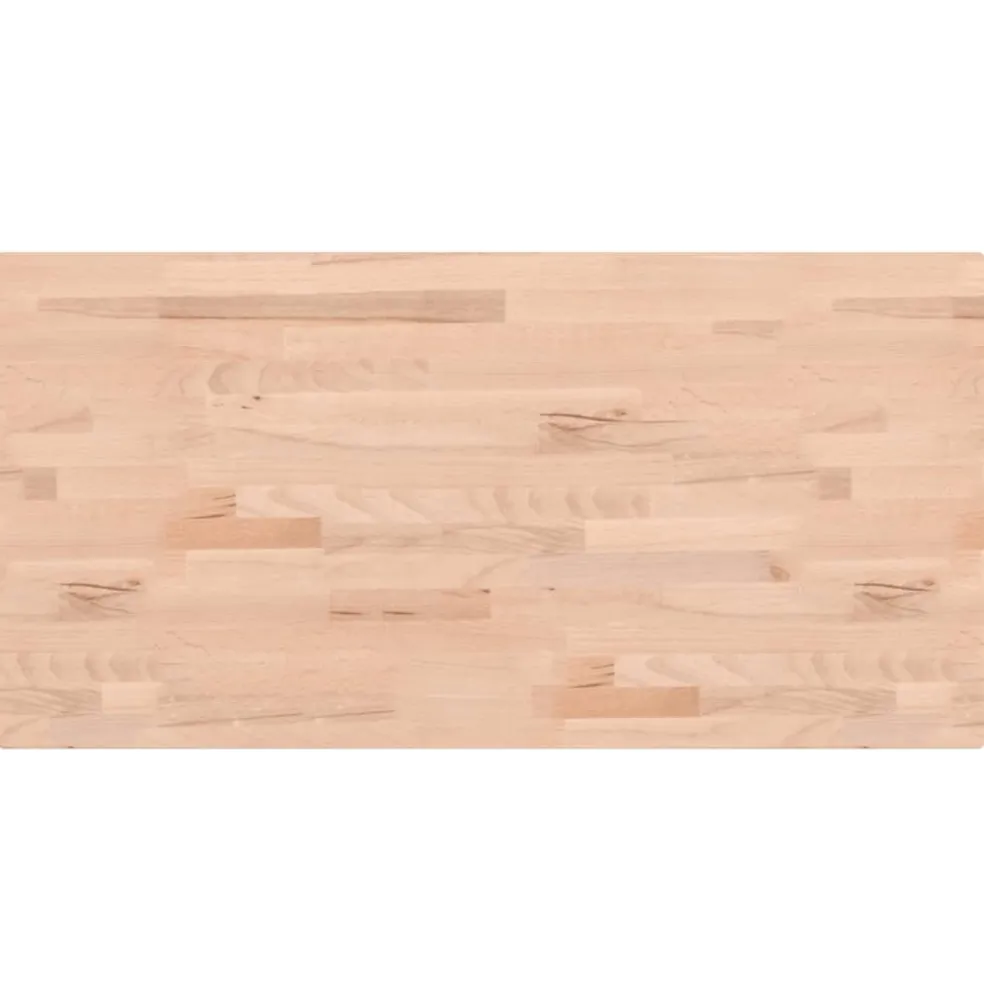 vidaXL Tafelblad rechthoekig 80x40x1,5 cm massief beukenhout
