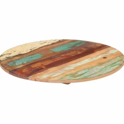vidaXL Tafelblad rond 15-16 mm 40 cm massief gerecycled hout