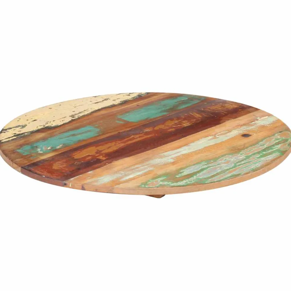 vidaXL Tafelblad rond 15-16 mm 40 cm massief gerecycled hout