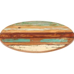 vidaXL Tafelblad rond 15-16 mm 40 cm massief gerecycled hout