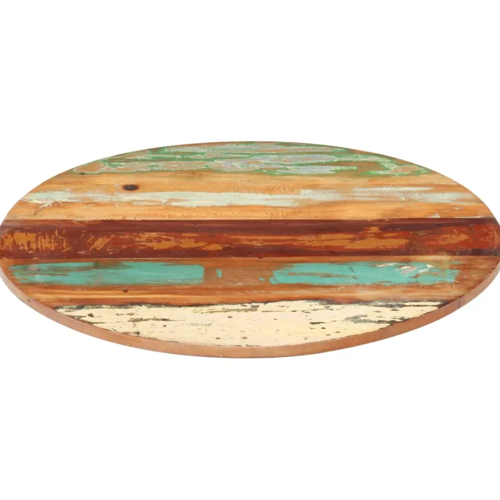vidaXL Tafelblad rond 15-16 mm 40 cm massief gerecycled hout