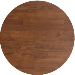 vidaXL Tafelblad rond Ø30x1,5 cm bewerkt massief eikenhout donkerbruin