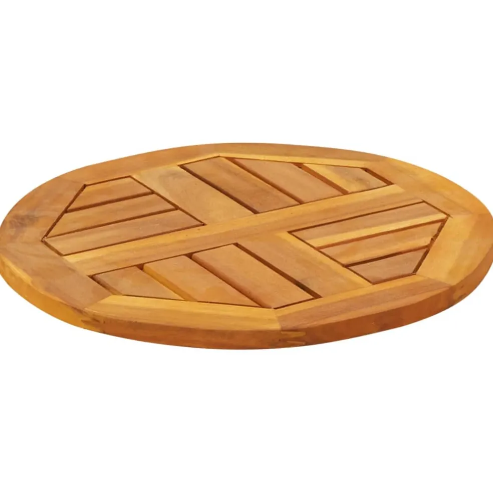 vidaXL Tafelblad rond Ø 40x2 cm massief acaciahout
