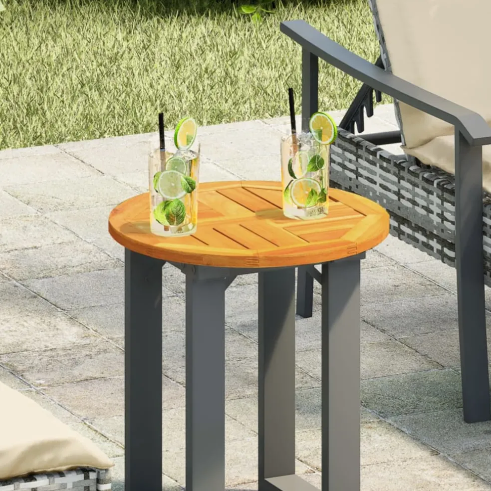 vidaXL Tafelblad rond Ø 40x2 cm massief acaciahout