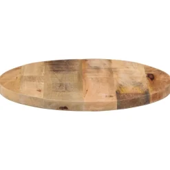 vidaXL Tafelblad rond Ø 40x1,5 cm massief ruw mangohout