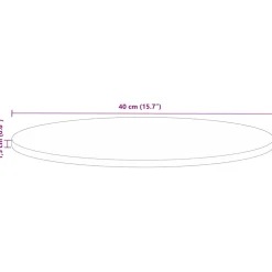 vidaXL Tafelblad rond Ø 40x1,5 cm massief gerecycled hout
