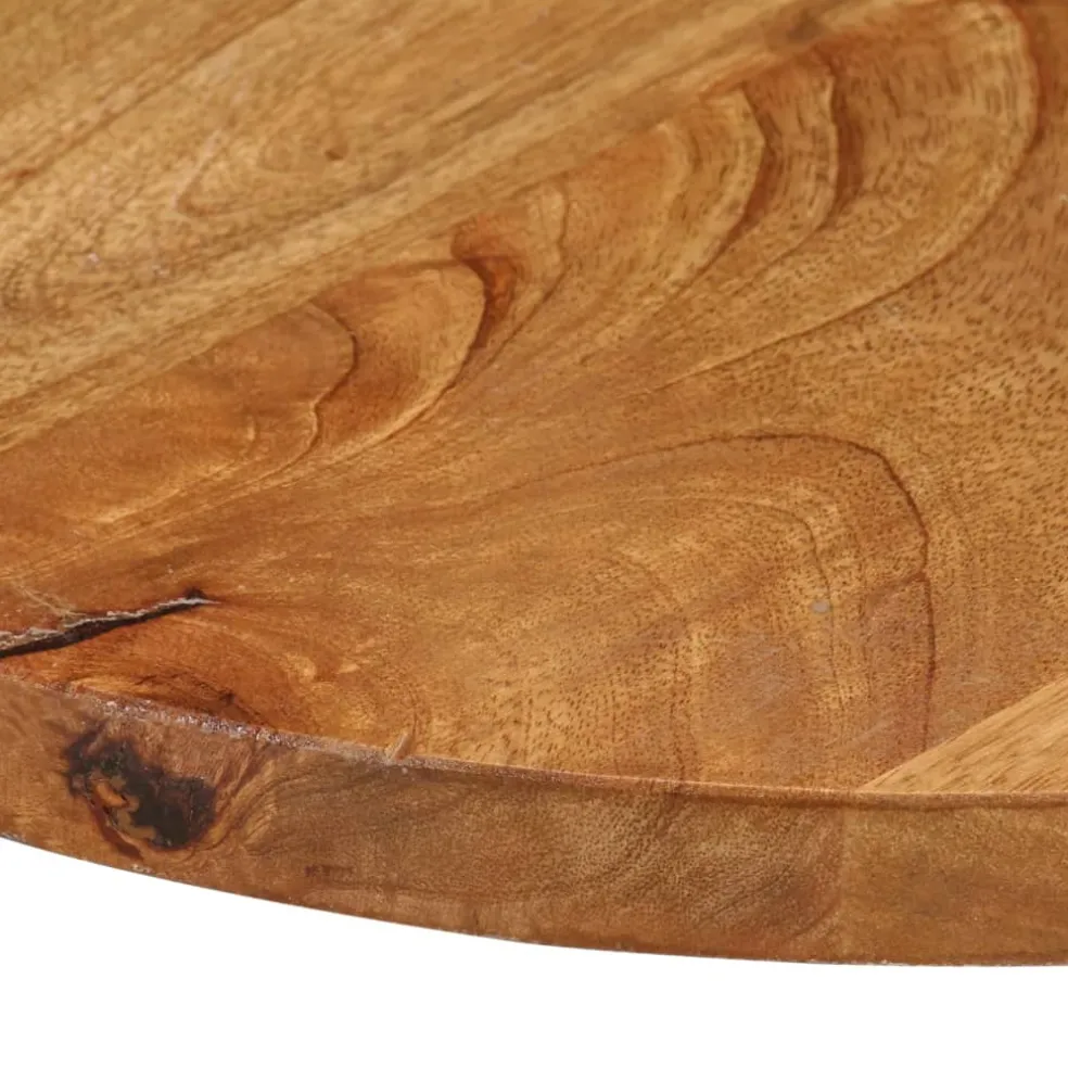 vidaXL Tafelblad rond Ø 40x3,8 cm massief ruw mangohout