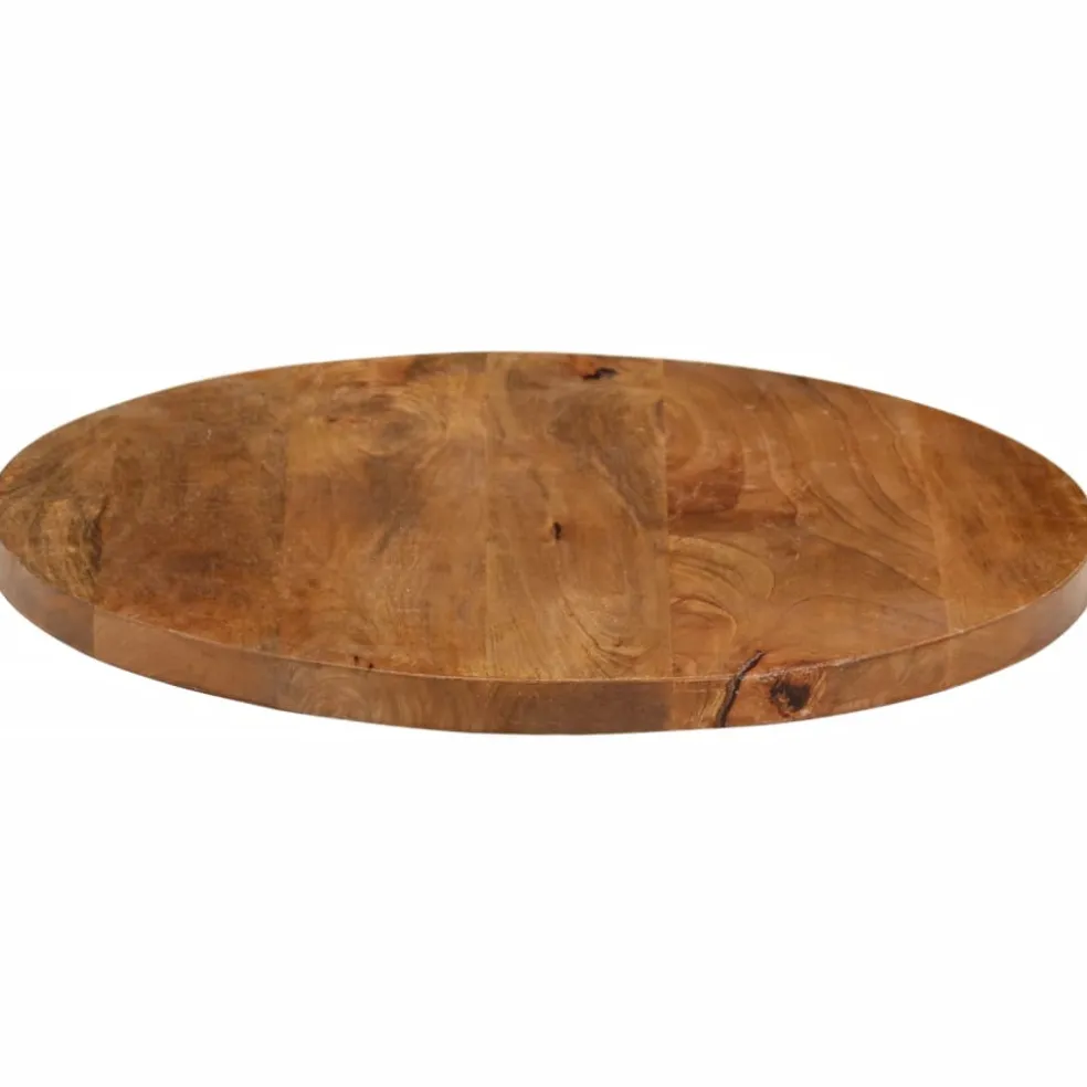 vidaXL Tafelblad rond Ø 40x3,8 cm massief ruw mangohout