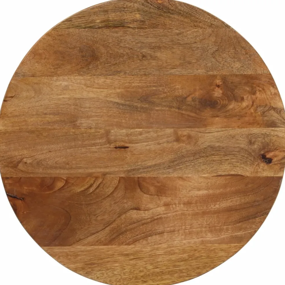 vidaXL Tafelblad rond Ø 40x3,8 cm massief ruw mangohout