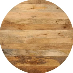 vidaXL Tafelblad rond Ø 70x3,8 cm massief ruw mangohout