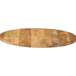 vidaXL Tafelblad rond Ø 70x3,8 cm massief ruw mangohout