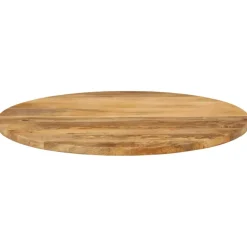 vidaXL Tafelblad rond Ø 70x3,8 cm massief ruw mangohout