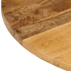 vidaXL Tafelblad rond Ø 70x3,8 cm massief ruw mangohout