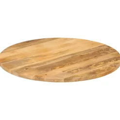 vidaXL Tafelblad rond Ø 70x3,8 cm massief ruw mangohout