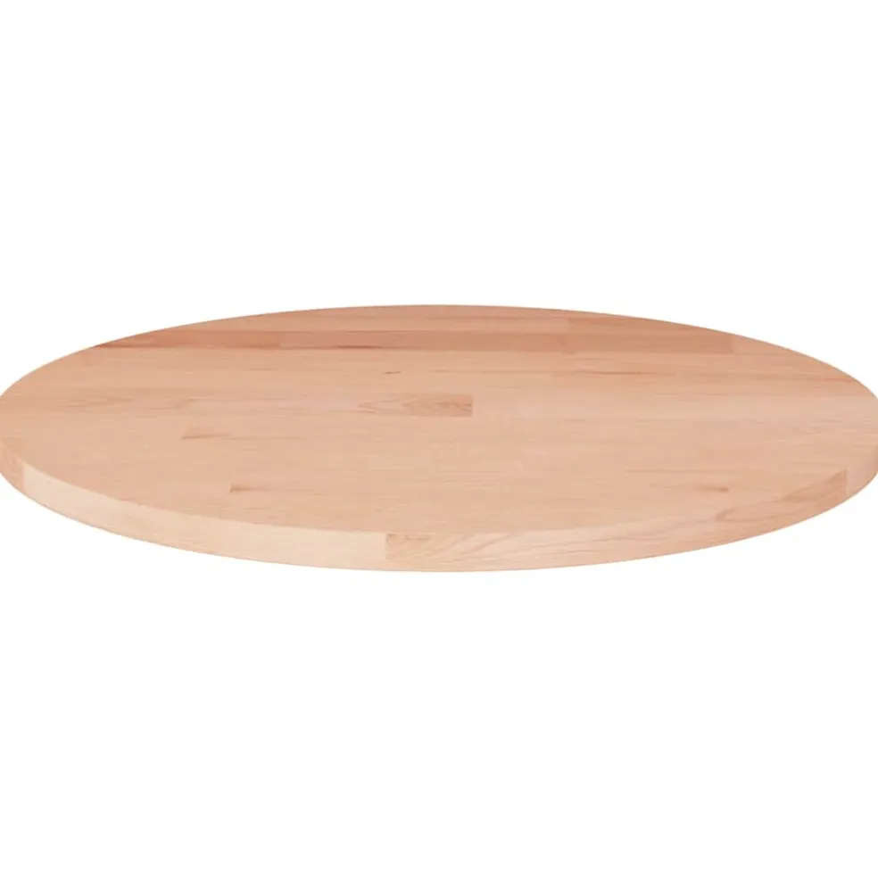 vidaXL Tafelblad rond Ø30x1,5 cm onbehandeld massief eikenhout