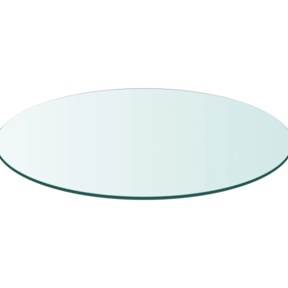 vidaXL Tafelblad van gehard glas 300 mm rond