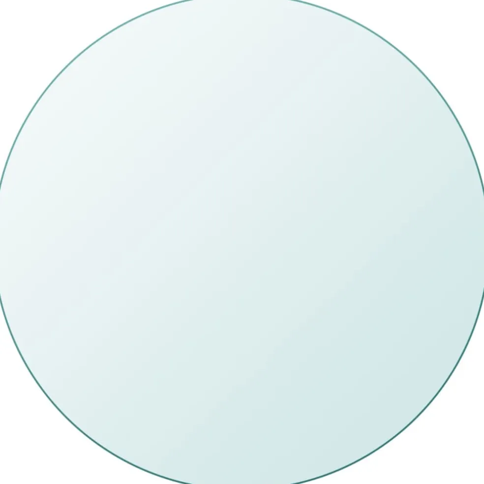 vidaXL Tafelblad van gehard glas 300 mm rond
