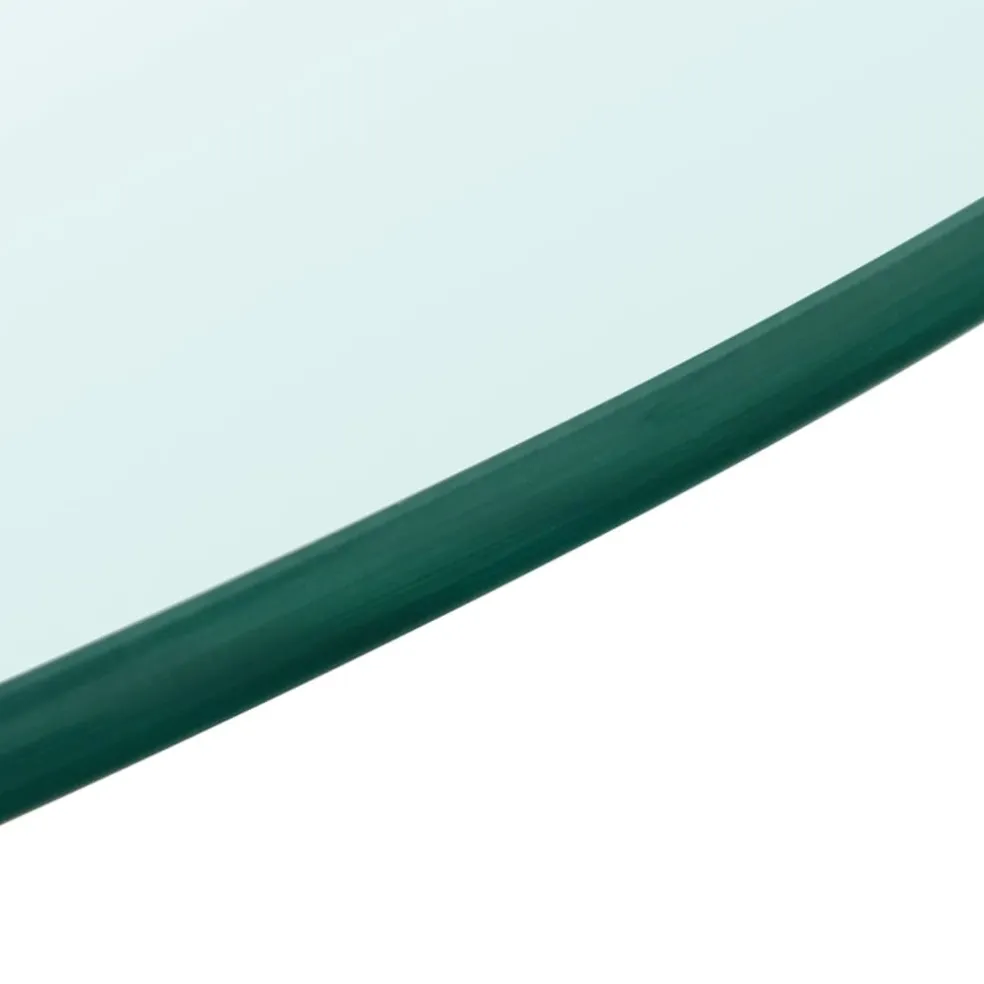 vidaXL Tafelblad van gehard glas 300 mm rond