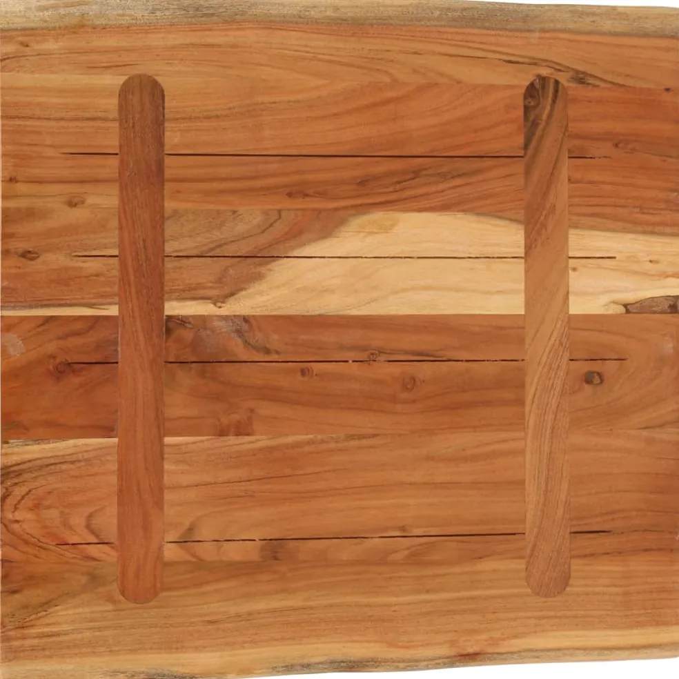 vidaXL Tafelblad vierkant natuurlijke rand 40x40x3,8 cm acaciahout