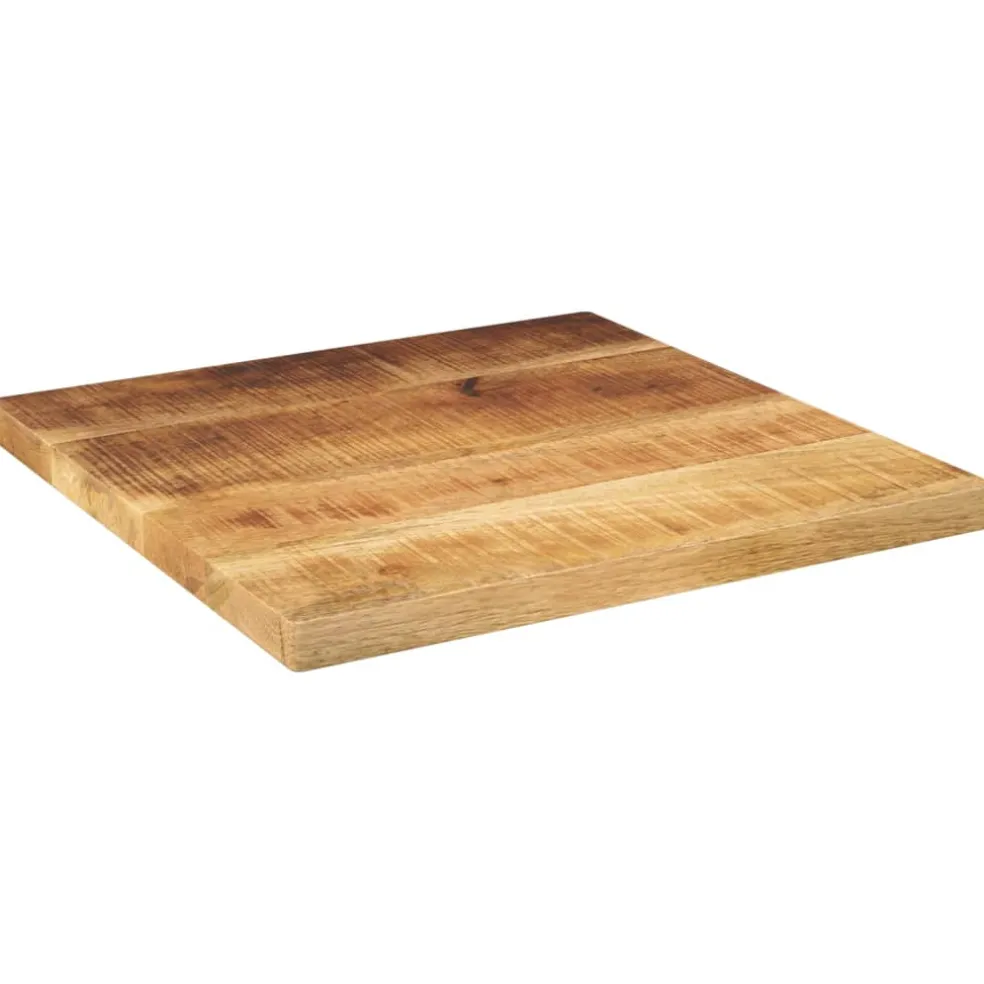 vidaXL Tafelblad vierkant 60x60x1,5 cm massief ruw mangohout