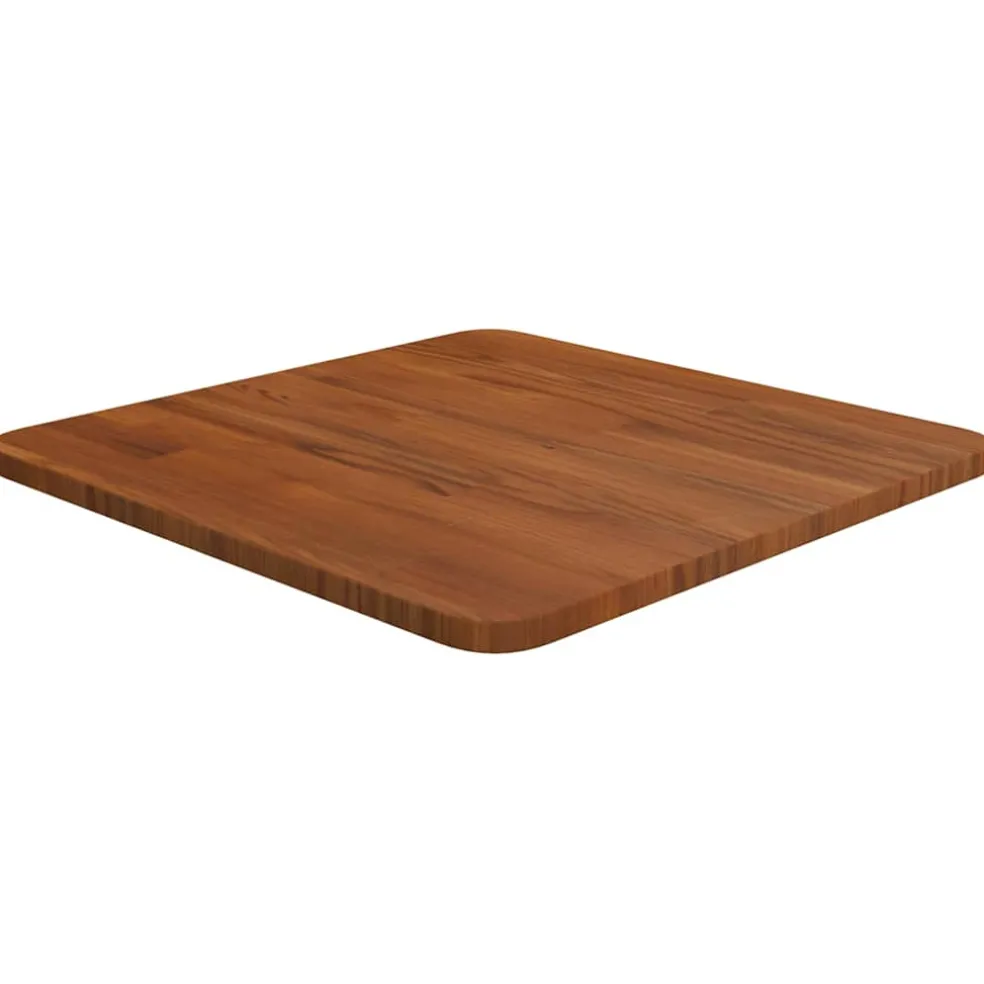 vidaXL Tafelblad vierkant 40x40x1,5cm behandeld eiken donkerbruin