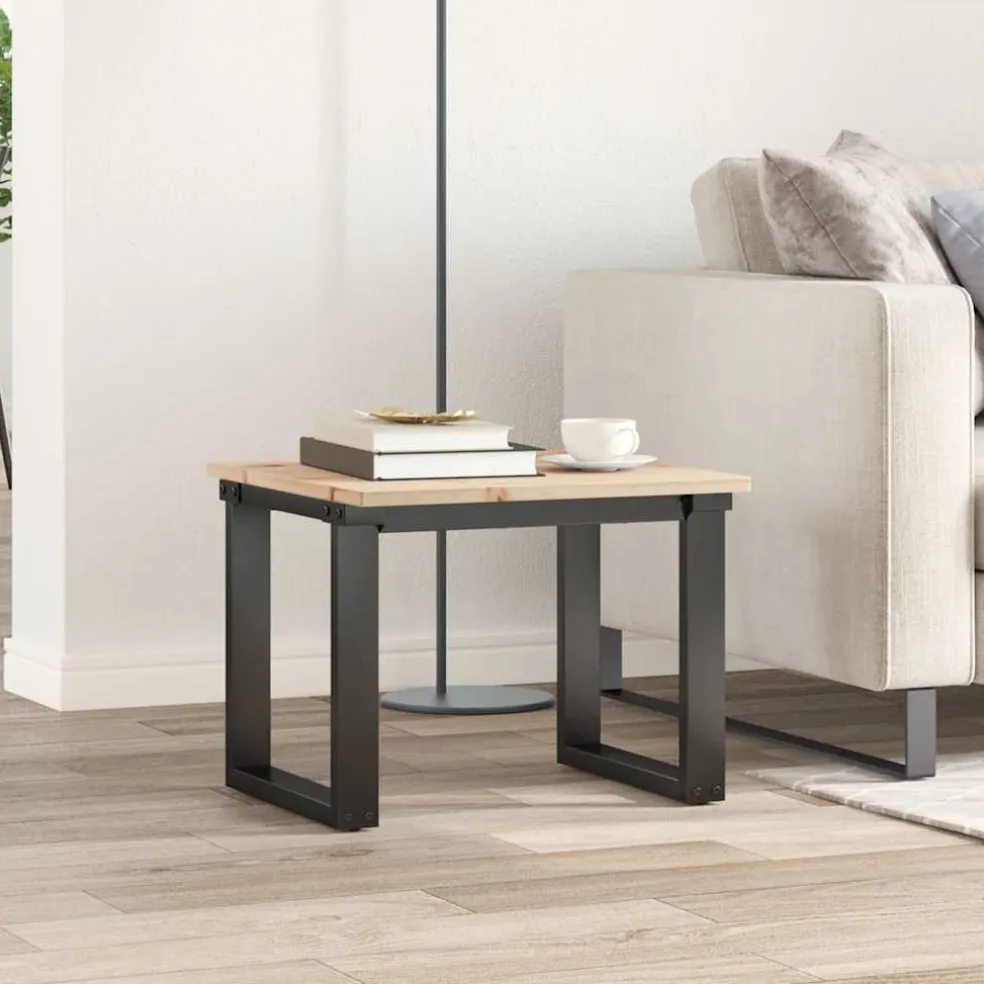 vidaXL Tafelblad vierkant 50x50x1,7 cm massief grenenhout