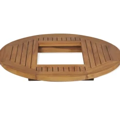 vidaXL Tafelblad voor bierkrat 70 cm teakhout