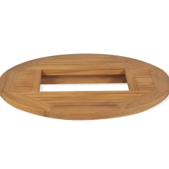 vidaXL Tafelblad voor bierkrat 70 cm teakhout