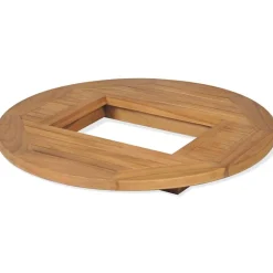 vidaXL Tafelblad voor bierkrat 70 cm teakhout