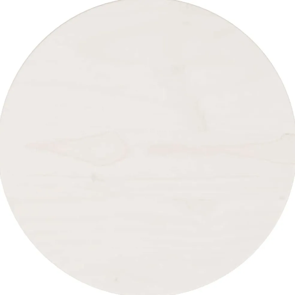 vidaXL Tafelblad Ø30x2,5 cm massief grenenhout wit