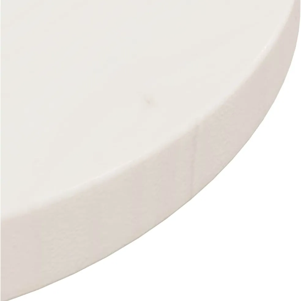 vidaXL Tafelblad Ø30x2,5 cm massief grenenhout wit