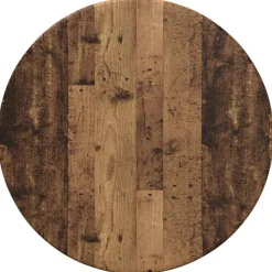 vidaXL Tafelblad Ø 30 x 1,5 cm Rond Bewerkt hout Oud hout