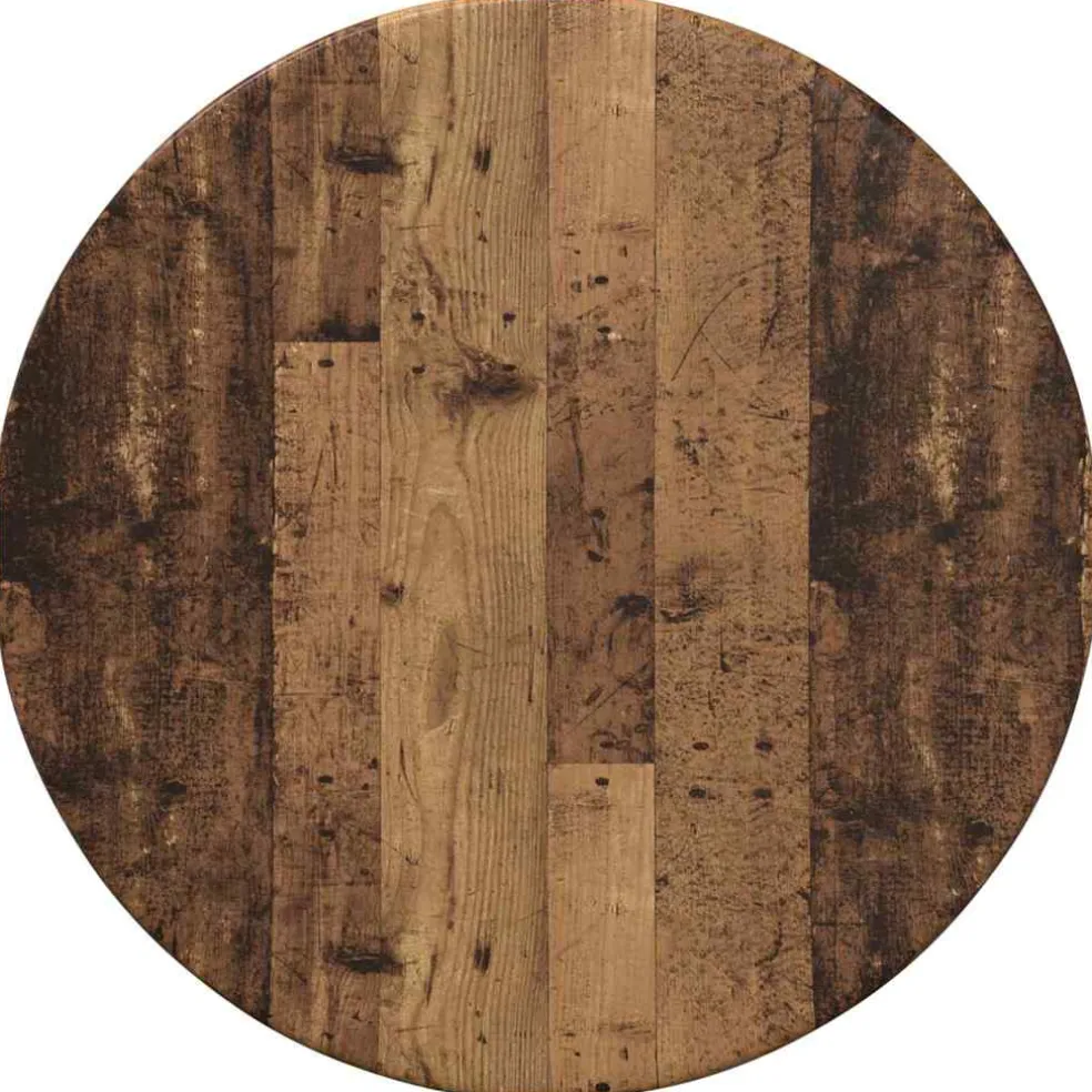 vidaXL Tafelblad Ø 30 x 1,5 cm Rond Bewerkt hout Wit