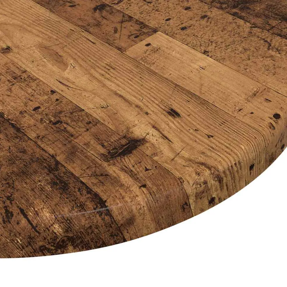 vidaXL Tafelblad Ø 30 x 1,5 cm Rond Bewerkt hout Wit