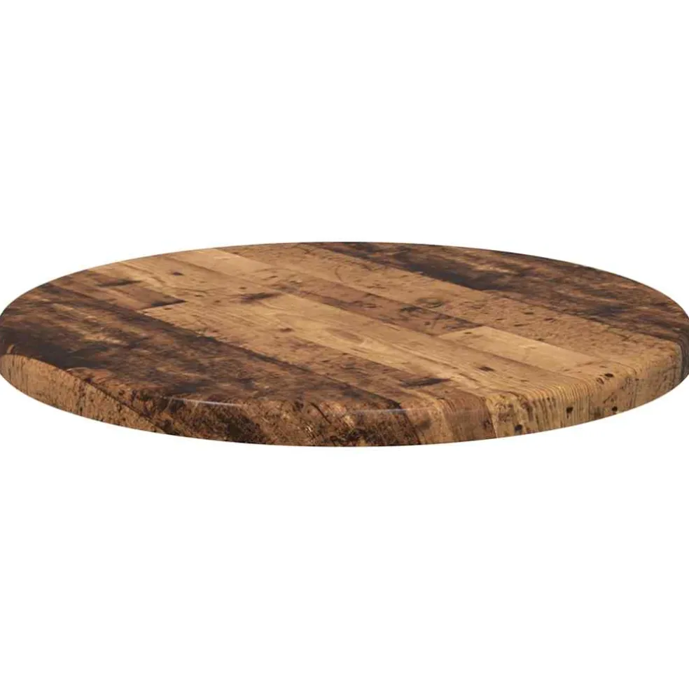 vidaXL Tafelblad Ø 30 x 1,5 cm Rond Bewerkt hout Wit