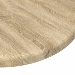 vidaXL Tafelblad Ø 30 x 1,5 cm Rond Bewerkt hout Sonoma Eiken