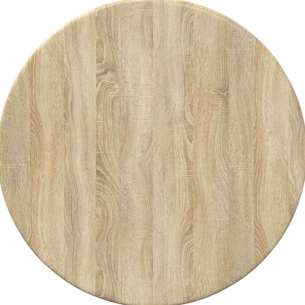 vidaXL Tafelblad Ø 30 x 1,5 cm Rond Bewerkt hout Sonoma Eiken